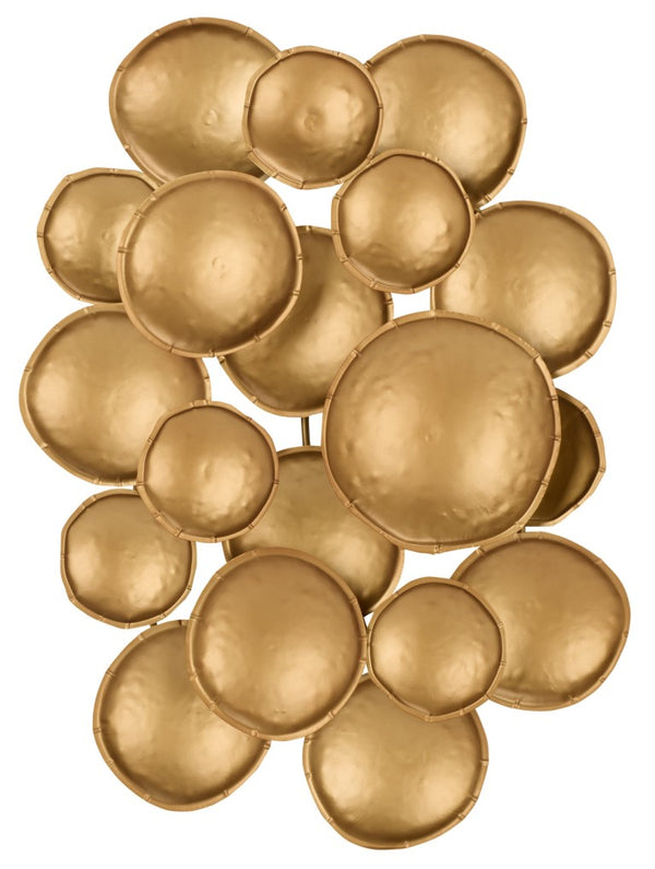 Safavieh Lela Geometric Iron Wall Sculpture with Gold Finish for Modern Living Spaces WDC5025A