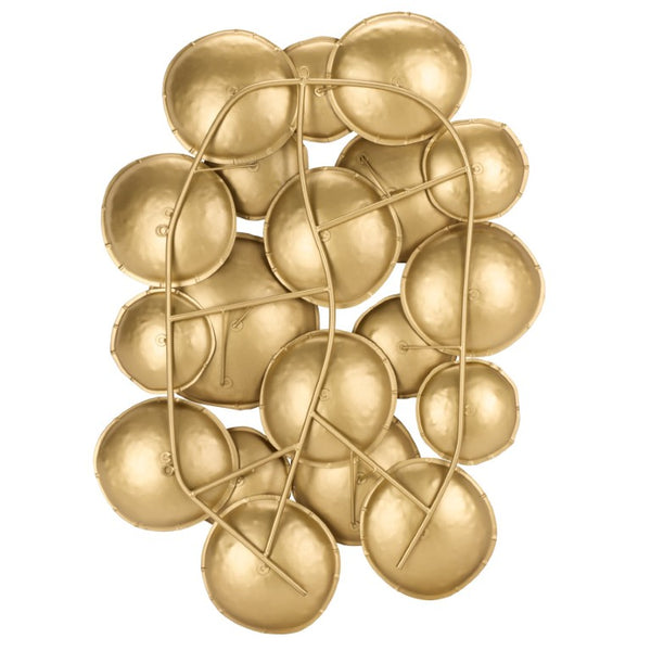 Safavieh Lela Geometric Iron Wall Sculpture with Gold Finish for Modern Living Spaces WDC5025A