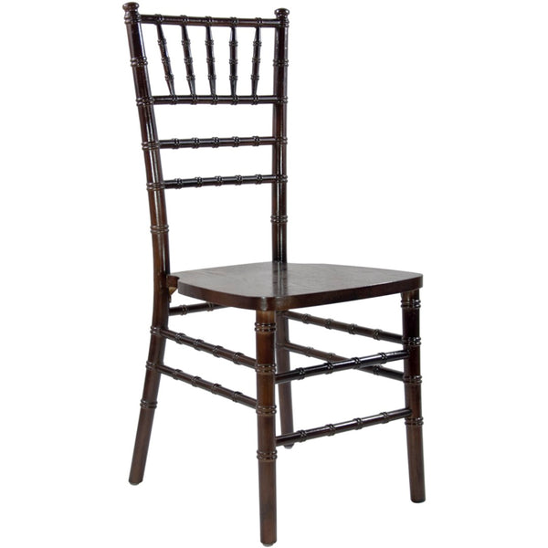 English Elm Advantage Chiavari Chair - Elegant, Durable Seating for Weddings, Banquets & Upscale Events Fruitwood WDCHI-FW