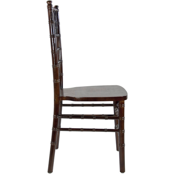English Elm Advantage Chiavari Chair - Elegant, Durable Seating for Weddings, Banquets & Upscale Events Fruitwood WDCHI-FW