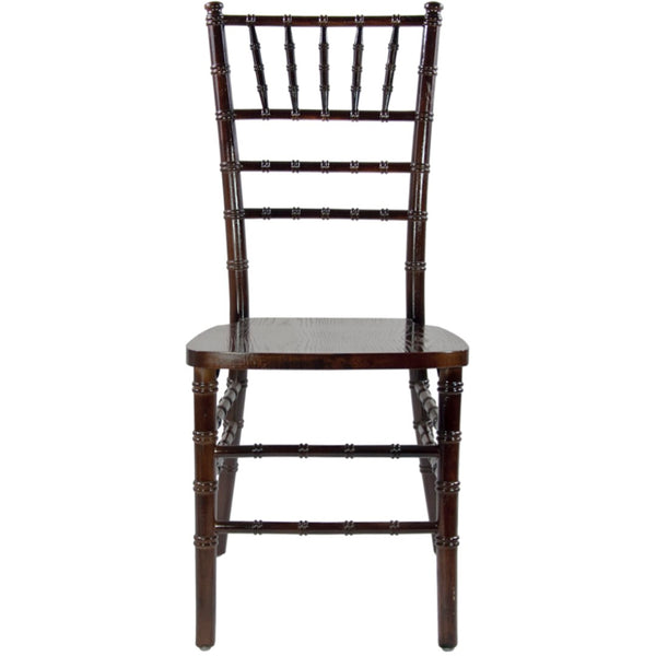 English Elm Advantage Chiavari Chair - Elegant, Durable Seating for Weddings, Banquets & Upscale Events Fruitwood WDCHI-FW