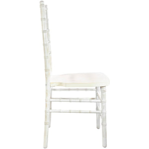 English Elm Advantage Chiavari Chair - Elegant, Durable Seating for Weddings, Banquets & Upscale Events Lime Wash WDCHI-LW