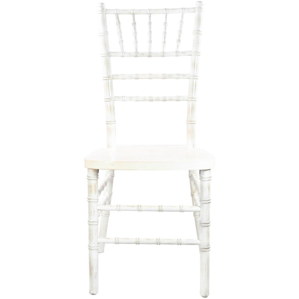 English Elm Advantage Chiavari Chair - Elegant, Durable Seating for Weddings, Banquets & Upscale Events Lime Wash WDCHI-LW