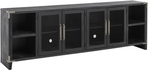 Quincy Vintage Black 97" Console w/ 4 Doors WMJ1270-VBK Aspenhome