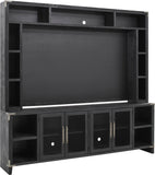 Quincy Vintage Black 97" Console & Hutch WMJ1270-VBK,WMJ1270H-VBK Aspenhome