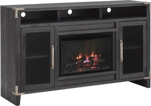 Quincy Vintage Black 66" Fireplace Console WMJ1940-VBK Aspenhome