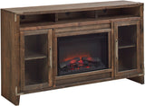 Quincy Vintage Black 66" Fireplace Console WMJ1940-VBK Aspenhome