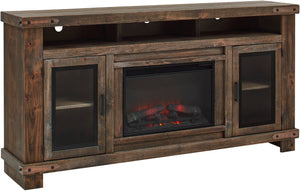 Sawyer Malta Blue 79" Highboy Fireplace Console w/ 2 Doors MO1952-MBL Aspenhome