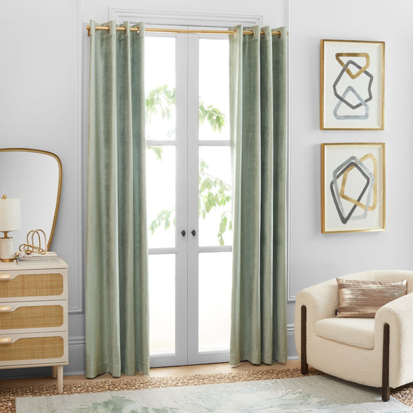 Safavieh Creslia Window Treatment/Sage Green XII23 Sage Green 100% Polyester WDT1054F-5296