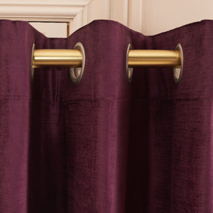 Safavieh Creslia Window Treatment/Eggplant XII23 Eggplant 100% Polyester WDT1054J-5296