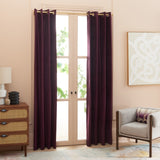 Safavieh Creslia Window Treatment/Eggplant XII23 Eggplant 100% Polyester WDT1054J-5296