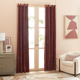 Safavieh Voleria Window Treatment/Dark Rust XII23 Dark Rust 100% Polyester WDT1055F-5296