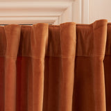 Safavieh Jiana Window Treatment/Rust Rust 100%Cotton Velvet,Tab Top WDT1058A-5284