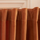 Safavieh Jiana Window Treatment/Rust XII23 Rust 100%Cotton Velvet,Tab Top WDT1058A-5296