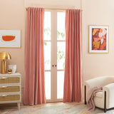 Safavieh Jiana Window Treatment/Pink XII23 Pink 100%Cotton Velvet,Tab Top WDT1058B-5296