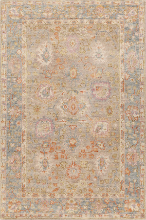 Chandra Rugs Hand Knotted Traditional Rug - Elevate Your Home Decor With Luxurious Craftsmanship And Elegance Tan,Blue,Orange,Multi Wool + Cotton Wen58102-576