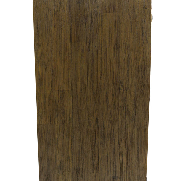 Lh Imports West 5 Drawer Chest With Soft Close Drawers - Stylish Storage Solution For Home Organization Brown Solid Acacia,Mdf Acacia Veneer,Plywood Wes006