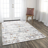 Rizzy Westchester WES862 Power Loomed   Rug Ivory/Multi 3'11" x 5'6"