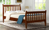 Hearth and Haven Harper Platform Bed Frame Mattress Foundation with Solid Wood Slat Support, Twin, Walnut WF187441DAA