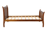 Hearth and Haven Harper Platform Bed Frame Mattress Foundation with Solid Wood Slat Support, Twin, Walnut WF187441DAA