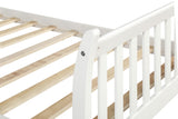 Hearth and Haven Harper Platform Bed Frame Mattress Foundation with Solid Wood Slat Support, Twin, White WF187441KAA