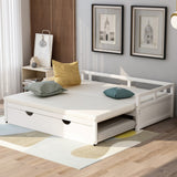 Hearth and Haven Extending Daybed with Trundle, White