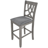 Hearth and Haven 2-Piece Padded Counter Height Dining Chairs, Grey WF280567AAE