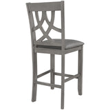 Hearth and Haven 2-Piece Padded Counter Height Dining Chairs, Grey WF280567AAE