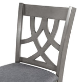 Hearth and Haven 2-Piece Padded Counter Height Dining Chairs, Grey WF280567AAE