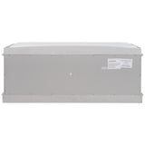 Hearth and Haven Eli Storage Bench with 4 Doors and Adjustable Shelves, Grey Wash WF284227AAE