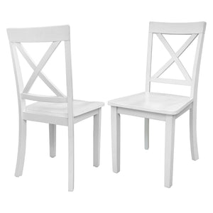English Elm Orisfur. 5 Piece Marble Look Dining Set Seats Four with Solid Wood Chair Frames WF285111AAK
