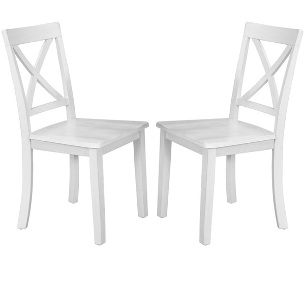 English Elm Orisfur. 5 Piece Marble Look Dining Set Seats Four with Solid Wood Chair Frames WF285111AAK