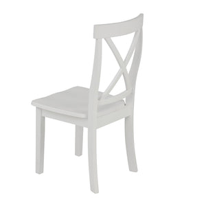 English Elm Orisfur. 5 Piece Marble Look Dining Set Seats Four with Solid Wood Chair Frames WF285111AAK