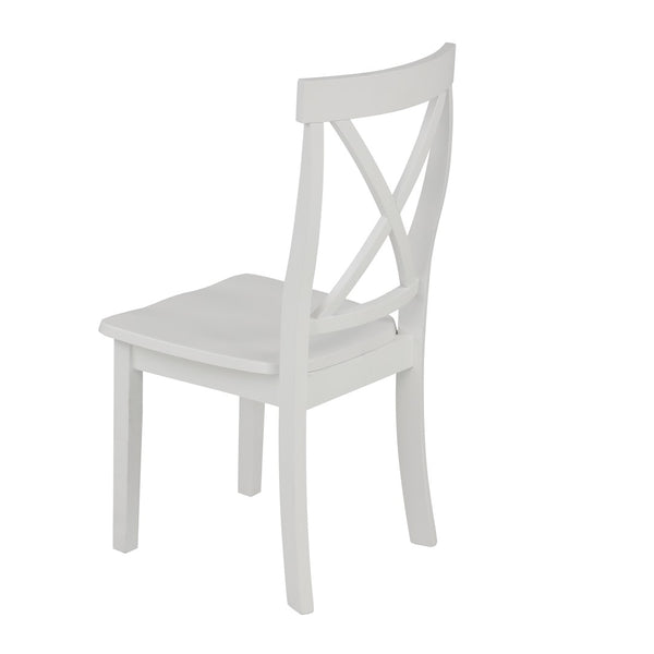 English Elm Orisfur. 5 Piece Marble Look Dining Set Seats Four with Solid Wood Chair Frames WF285111AAK