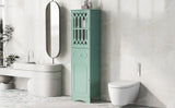 Hearth and Haven Lydia Tall Bathroom Cabinet with Drawer and Acrylic Door, Green