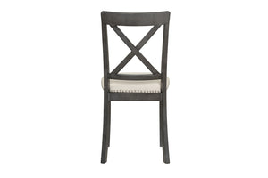 English Elm Orisfur. Solid Wood Dining Chair Set of Four for Farmhouse or Modern Kitchen WF290382AAE