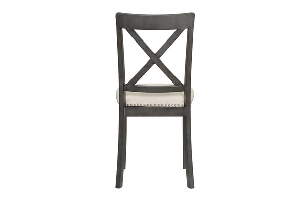 English Elm Orisfur. Solid Wood Dining Chair Set of Four for Farmhouse or Modern Kitchen WF290382AAE