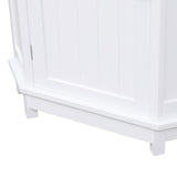 Hearth and Haven June Triangle Bathroom Cabinet with Adjustable Shelf, White