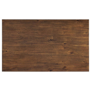 English Elm Trexm Two-Tone Contemporary Dining Table Seats Six with Solid Wood Legs WF292251AAD