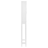 Hearth and Haven Over The Toilet Shelf Bathroom Storage with Adjustable Shelf Collect Cabinet, White