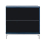 Hearth and Haven Sullivan Storage Sideboard with Solid Wood Veneer and Metal Leg Frame, Navy WF305177AAM