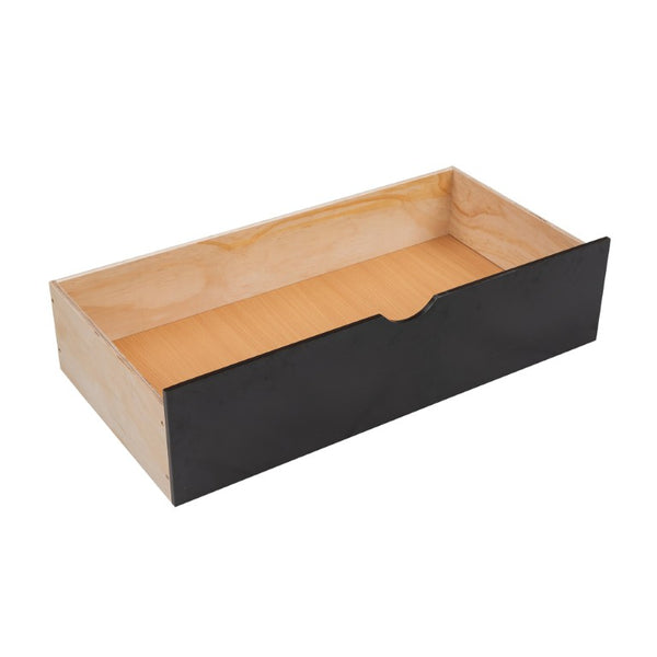 English Elm 2/3 Twin Over Full Staircase Bunk Bed Solid Pine Storage Drawers Espresso Finish WF309399AAP