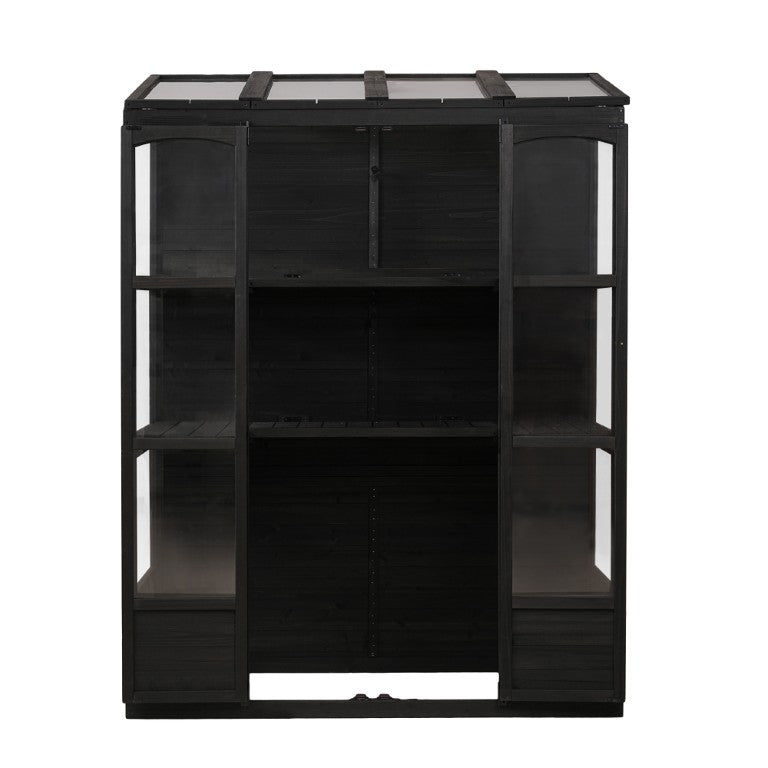 English Elm Wf316554aab[not for Sale] Fir Wood Walk-In Greenhouse with Polycarbonate Panel Skylights WF316554AAB