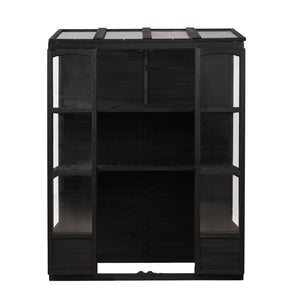 English Elm Wf316554aab[not for Sale] Fir Wood Walk-In Greenhouse with Polycarbonate Panel Skylights WF316554AAB
