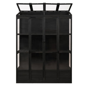 English Elm Wf316554aab[not for Sale] Fir Wood Walk-In Greenhouse with Polycarbonate Panel Skylights WF316554AAB