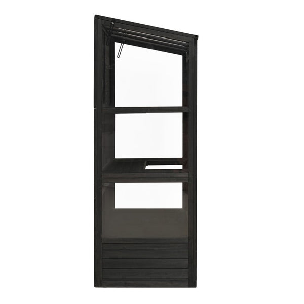English Elm Wf316554aab[not for Sale] Fir Wood Walk-In Greenhouse with Polycarbonate Panel Skylights WF316554AAB