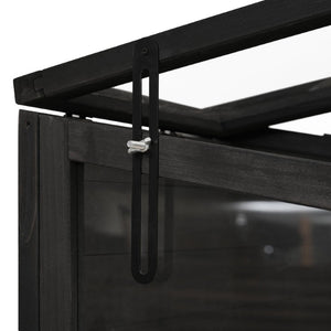English Elm Wf316554aab[not for Sale] Fir Wood Walk-In Greenhouse with Polycarbonate Panel Skylights WF316554AAB
