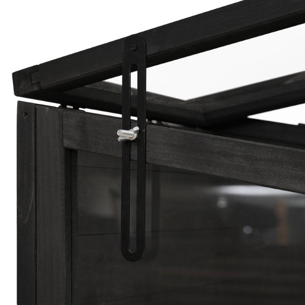 English Elm Wf316554aab[not for Sale] Fir Wood Walk-In Greenhouse with Polycarbonate Panel Skylights WF316554AAB