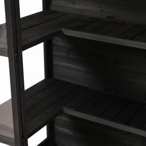 English Elm Wf316554aab[not for Sale] Fir Wood Walk-In Greenhouse with Polycarbonate Panel Skylights WF316554AAB