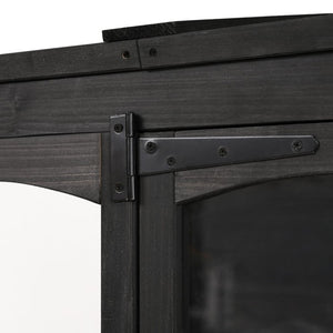 English Elm Wf316554aab[not for Sale] Fir Wood Walk-In Greenhouse with Polycarbonate Panel Skylights WF316554AAB